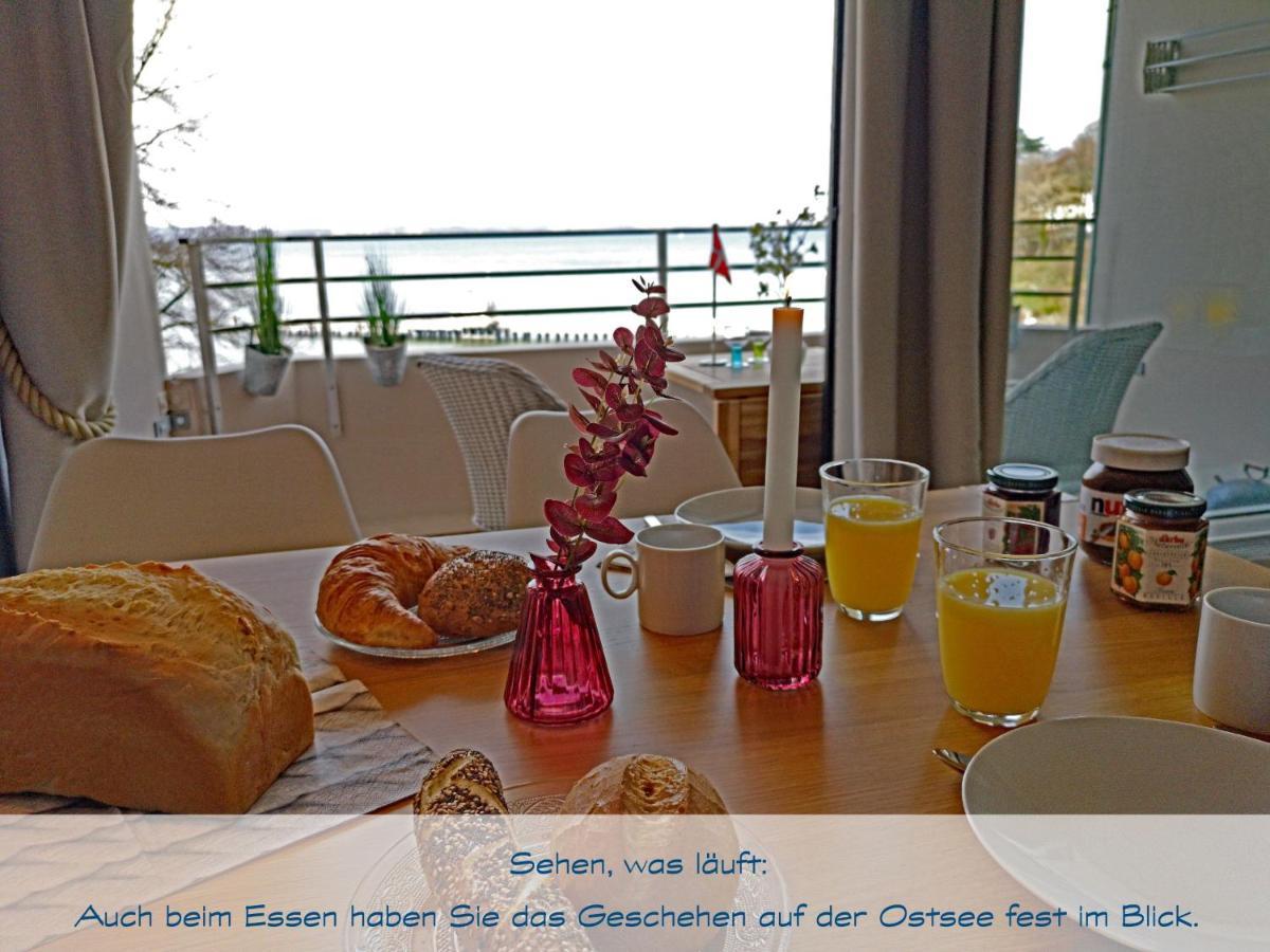 Fewo1846 Intermar - Kajuete Foerdeblick - Familienfreundliches Studioapartment Mit Balkon Und Meerblick Glücksburg Dış mekan fotoğraf