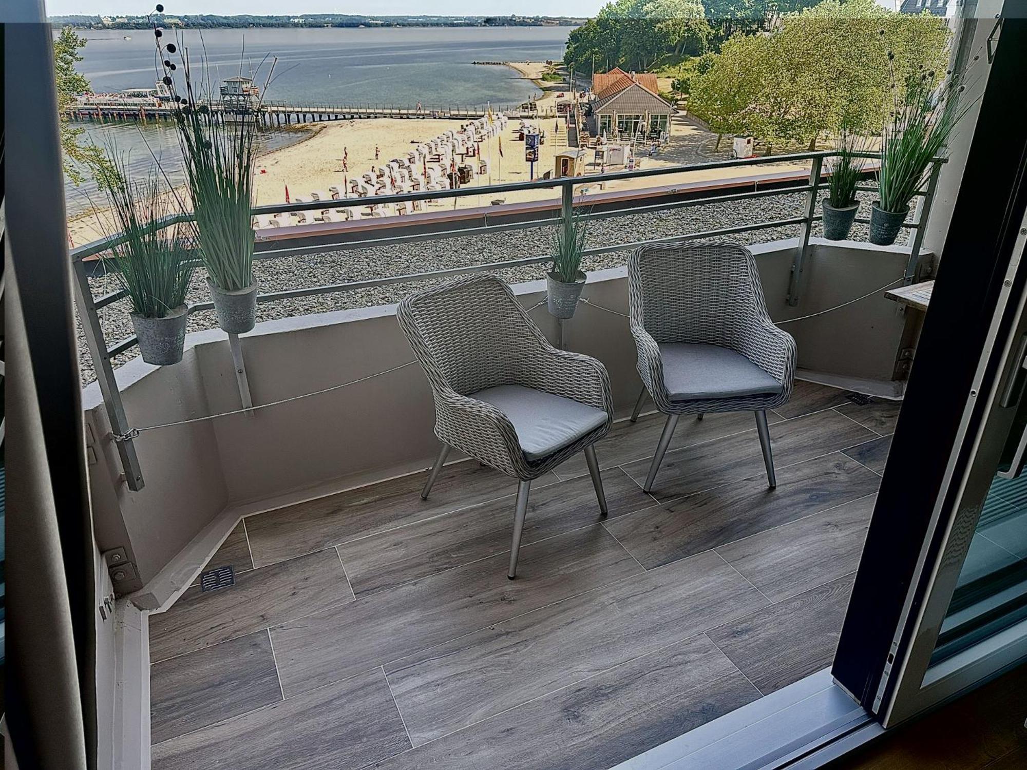 Fewo1846 Intermar - Kajuete Foerdeblick - Familienfreundliches Studioapartment Mit Balkon Und Meerblick Glücksburg Dış mekan fotoğraf